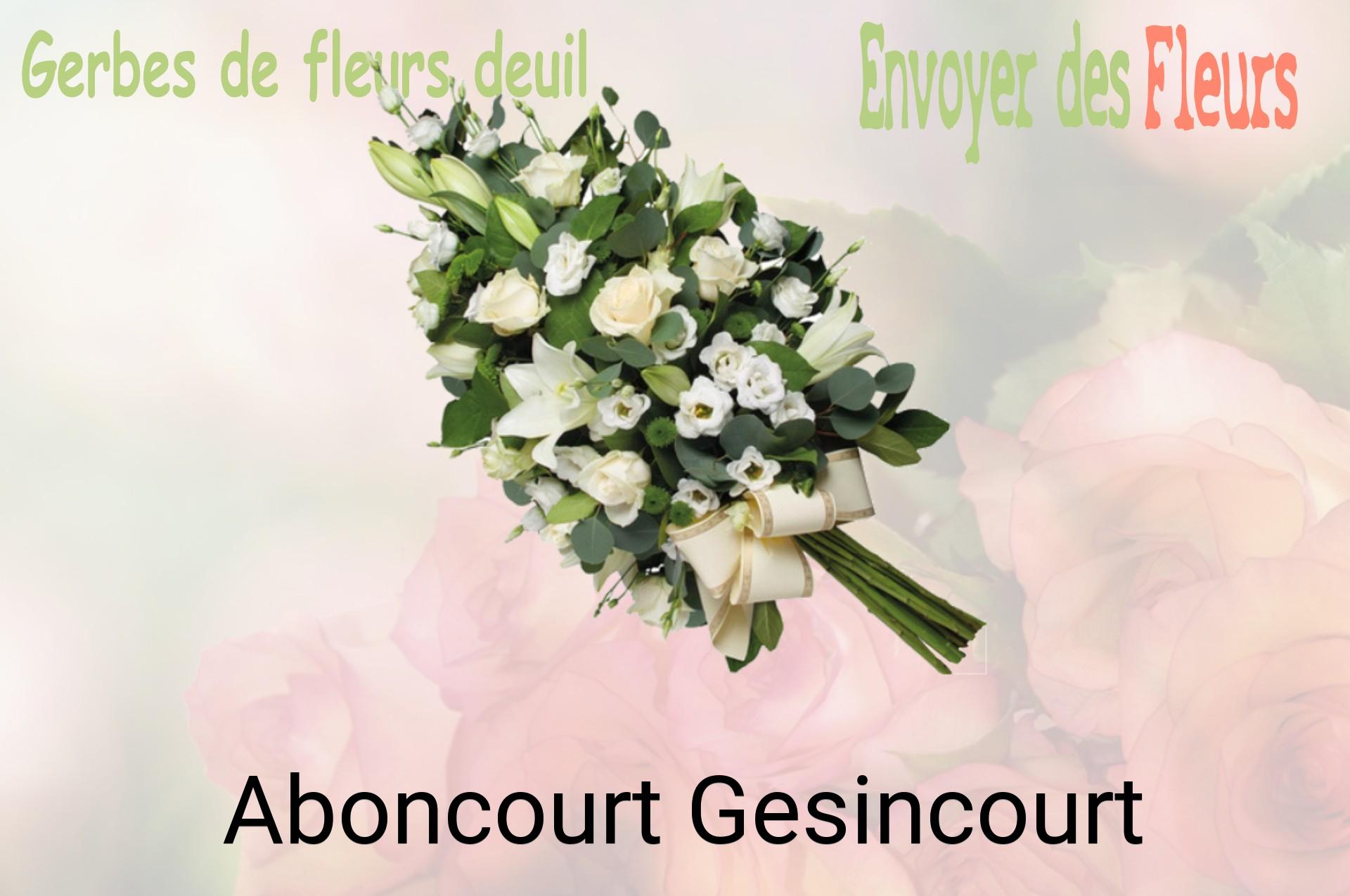 Gerbe de fleurs de deuil livrée à Aboncourt-Gesincourt